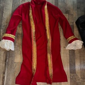 Talbots Intimates Size P Transformed: Unique Red & Lace Royal Robe